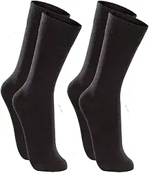 Kit 2 Pares de Meia Social Sportwear, Cano Longo 23cm, Algodão Ultrasoft, Preto, Tamanho Único 37-44