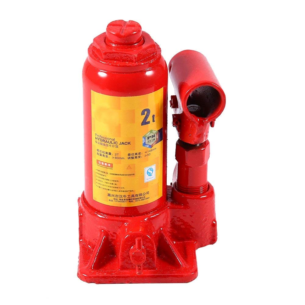 Image secondaire de Cric Bouteille hydraulique 2T, Cric Bouteille Lourd Cric Bouteille Hydraulique en Matériau Métallique, pour Réparation de Levage