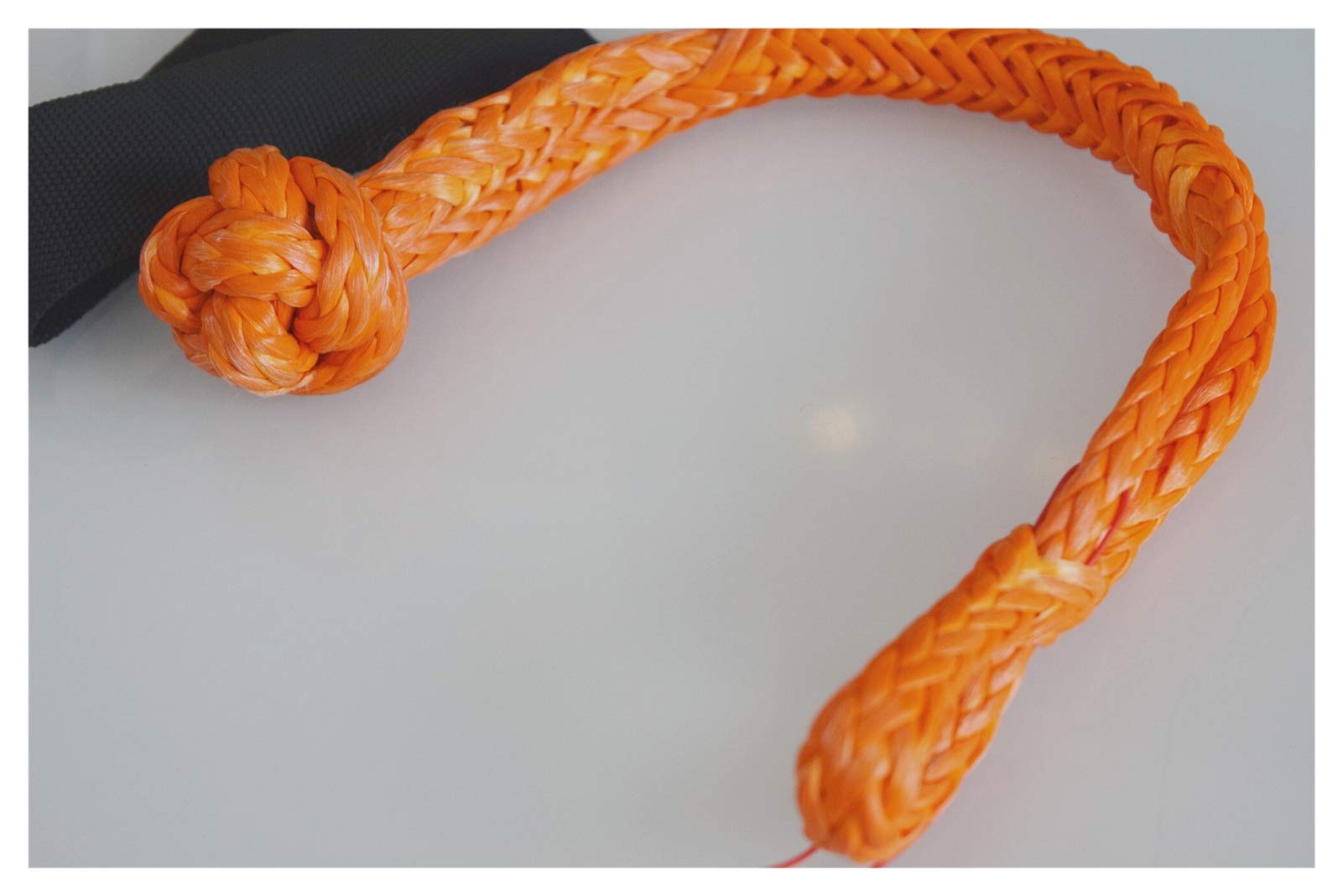 Lina Syntetyczna, Pomarańczowy 6mm * 80mm syntetyczny miękki kajdan, UHMWPE Lina Shackle Recovery Soft Grip