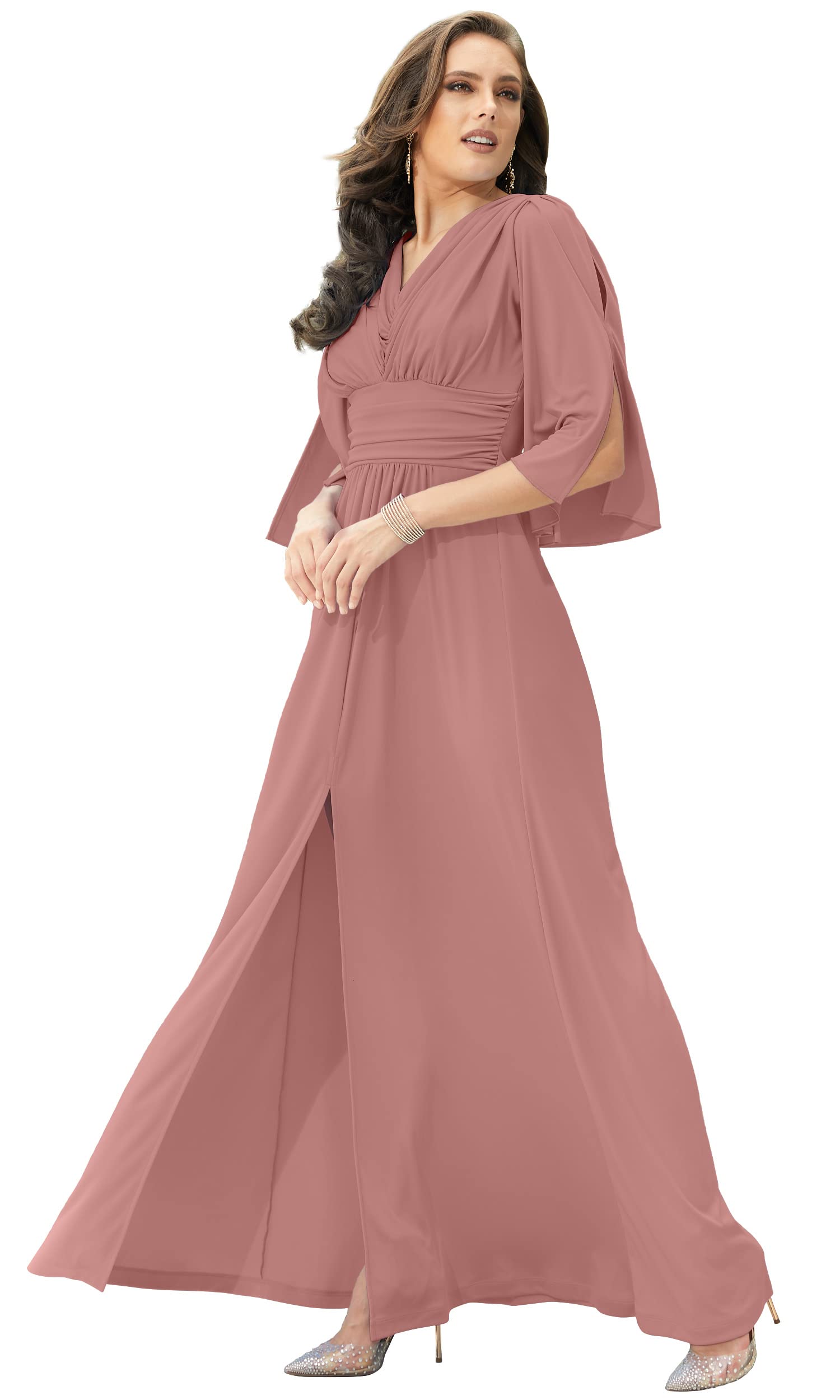 KOH KOH Womens 2026 Long Bridesmaid Semi Formal Wedding Guest Gala Maxi Dress Gown