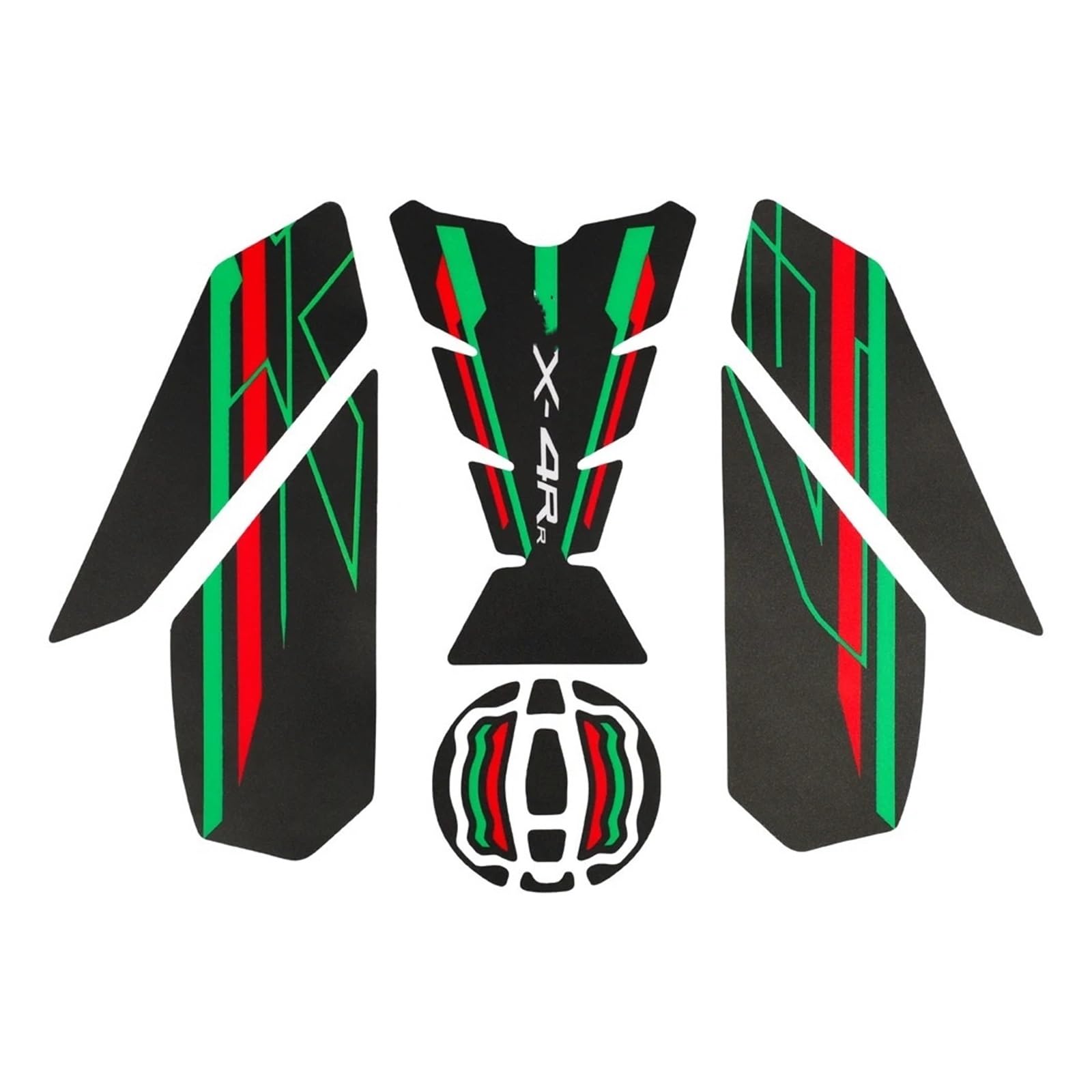 Motorcycle Fuel Tank Pad Stickers for Kawa&saki ZX4R ZX4RR ZX 4R ZX4 RR 2023+ Fuel Tank Pads Moto Body Fishbone Decal Motorcycle Stickers Sticker Scratch Paster