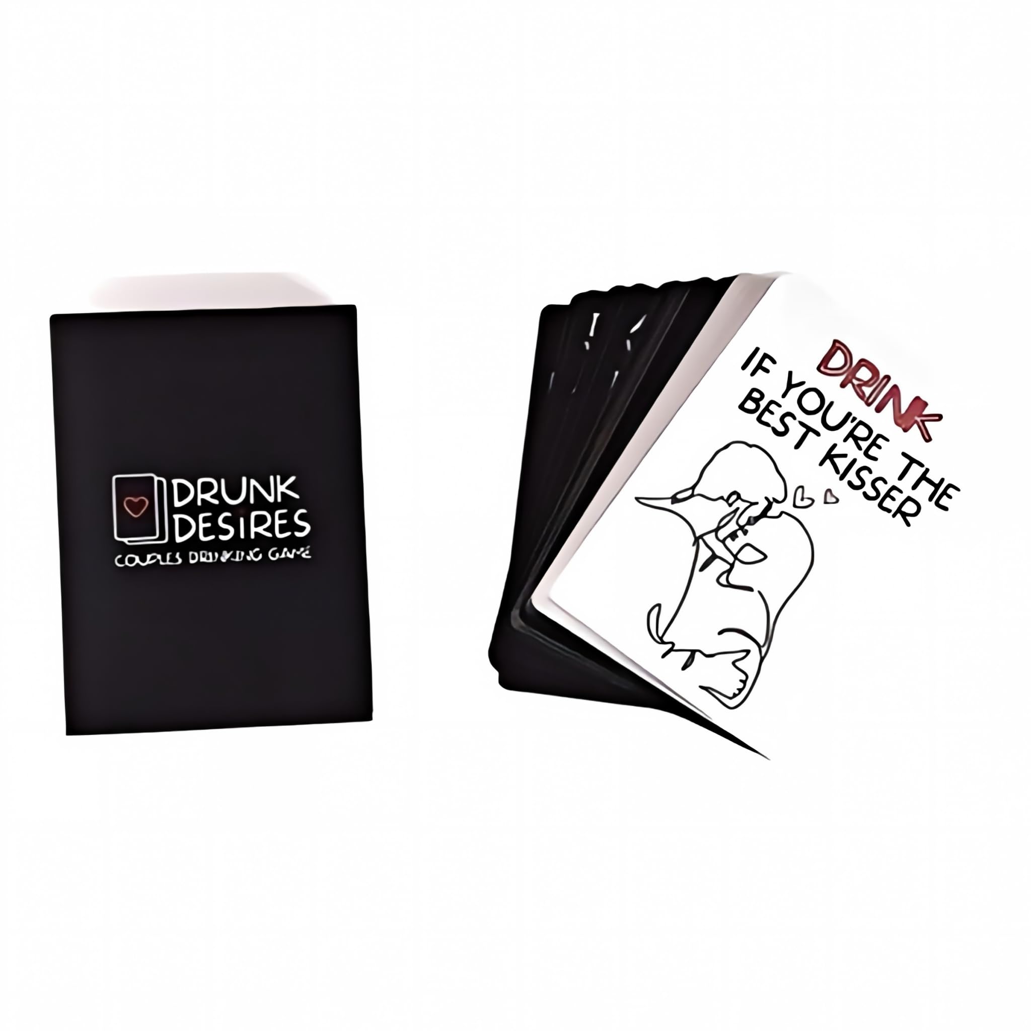 Helangtong Drunk Couple Card – Sexy Card Games for Couples, 50 Adult Game Cards | Fun Romantic Relationship Game for Him and Her – Couples Gift for Wedding, Valentines, Anniversary