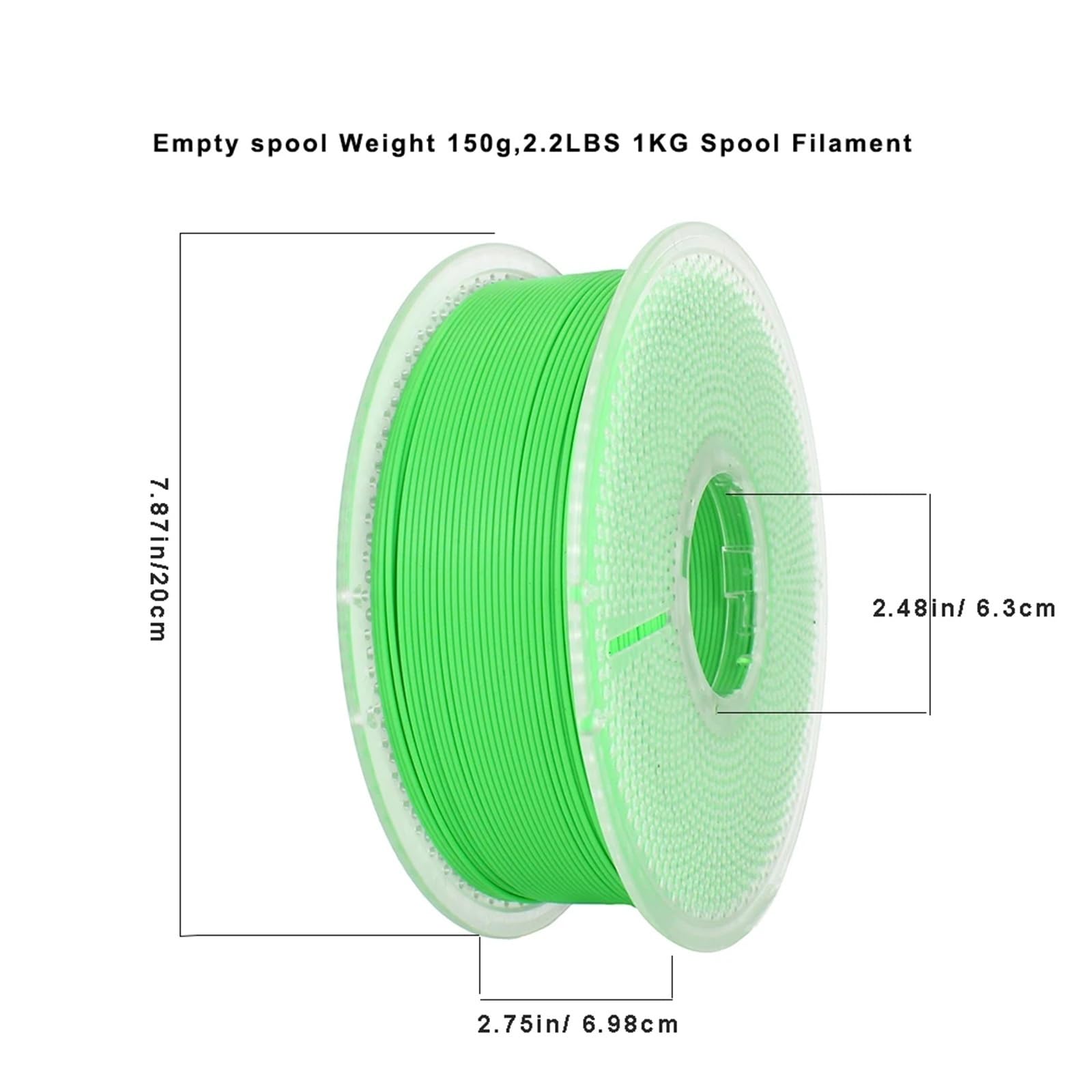 Kompatibel mit den meisten FDM-Druckern – Neongrünes ASA 3D-Druckfilament, 1,75 mm, 1 kg