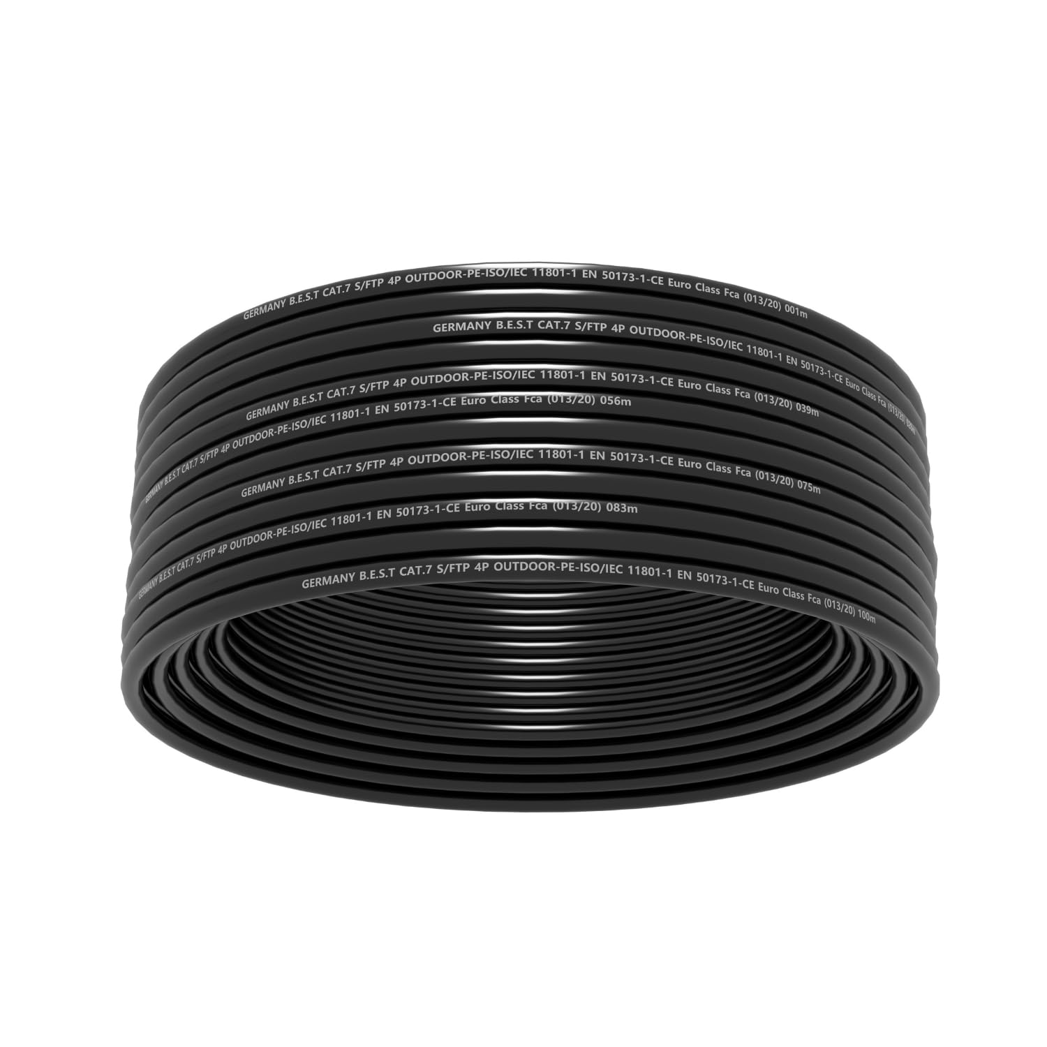 Germany B.e.s.t CAT 7 Outdoor kabel instalacyjny 50 m Duplex Best Gigabit kabel sieciowy miedziany LAN 1000 Mhz S/FTP Kat 7