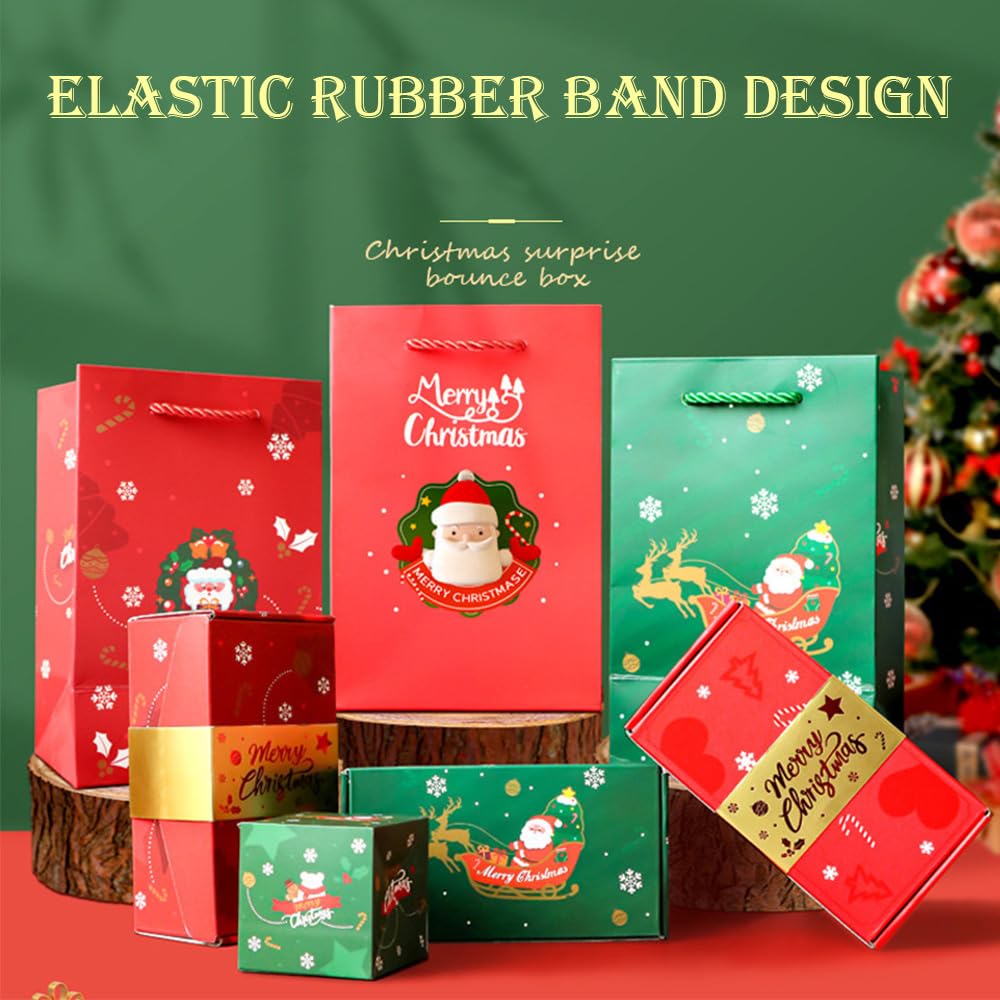 YHAXP Funoio Caja de regalo sorpresa, caja sorpresa de Navidad 2024, caja de regalo de explosión para dinero, caja de regalo de dinero desplegable para dinero en efectivo, juego de cajas de regalo