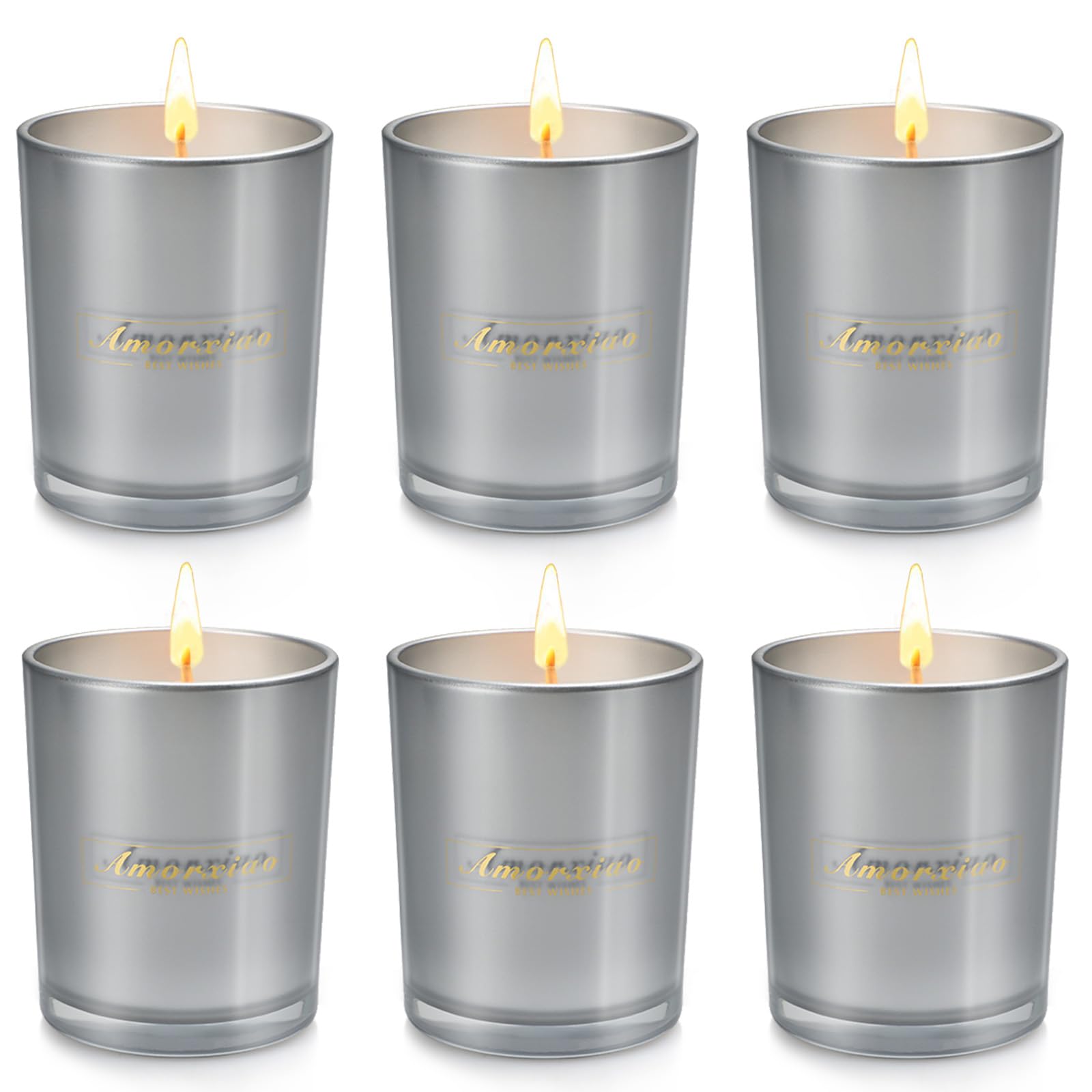 6 Pack Scented Candles for Home Scented: Aromatherapy Candle Set, Soy Candles for Women, Up to 250H Burning, Candle Gift Set for Spa Bath Yoga Meditation Birthday Diwali Thanksgiving Christmas Gifts