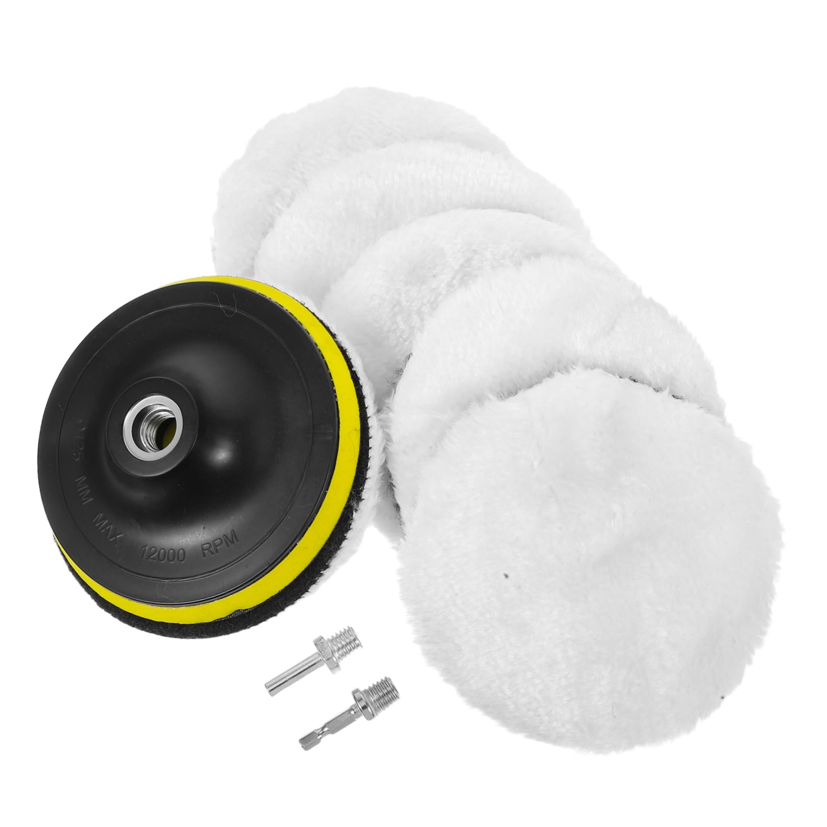 Alipis Wool Grinding Discs for Polishing 9pc Self-Adhesive Wool Buffing Wheels for Car Metal Marble and Stone