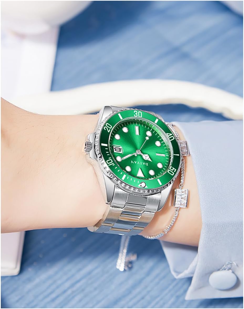 PASOY Women’s Pink Dial Watch Elegant 38mm Stainless Steel Bracelet Luminous Waterproof Quartz Movement Date Display
