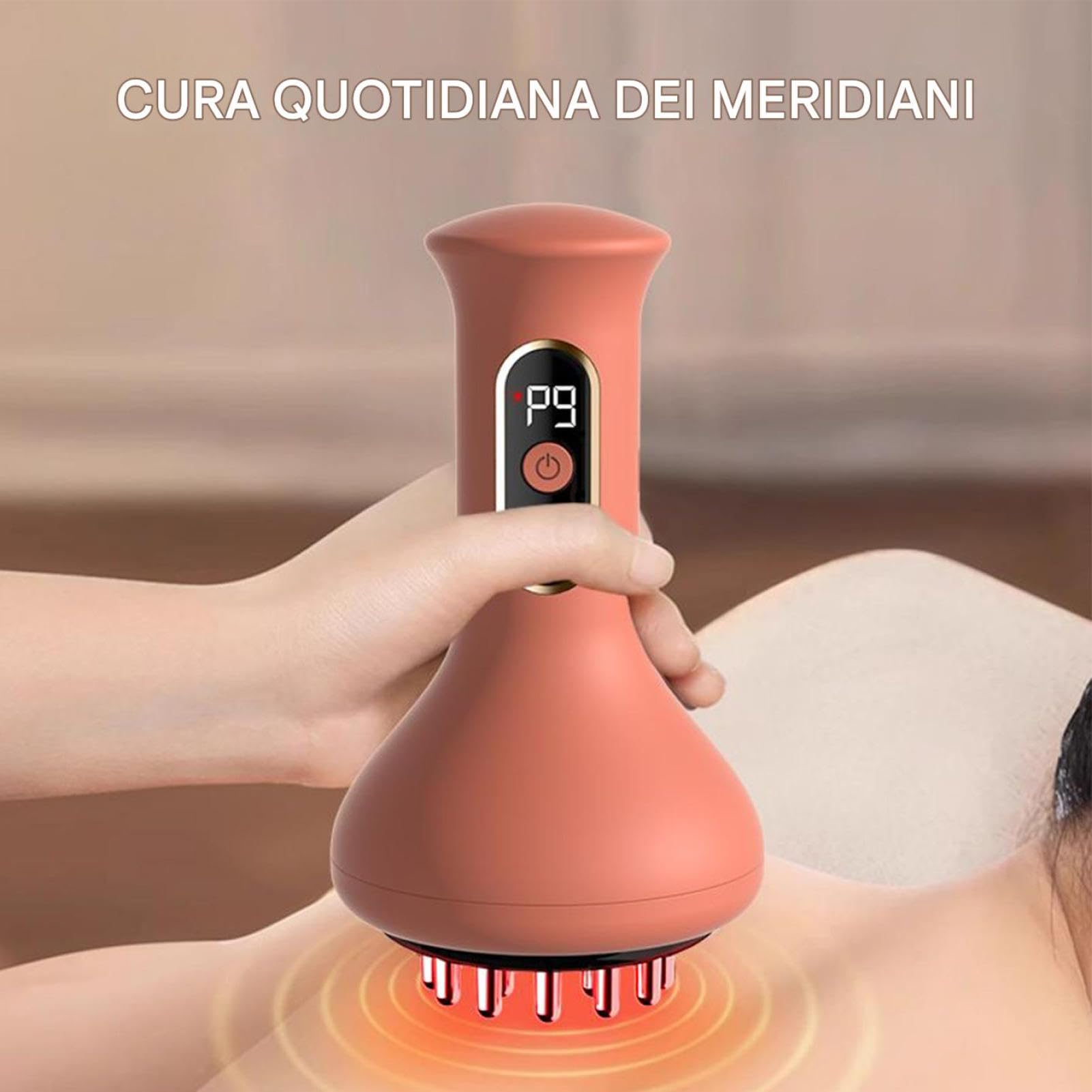Massaggiatore elettrico per cellulite – Dispositivo dimagrante con vibrazioni portatile | Strumento portatile per modellare il corpo | Attrezzatura per terapia di riscaldamento regolabile Uomo Donna G