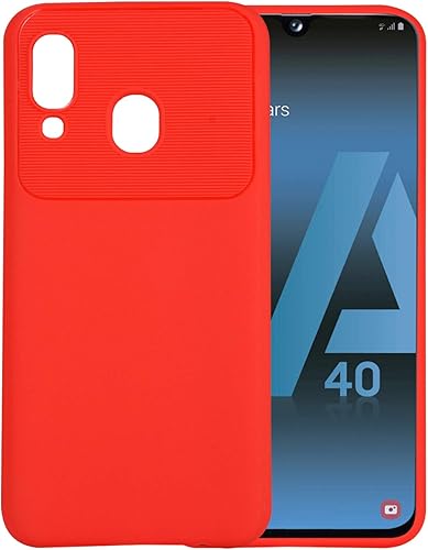 Custodia   Fermezza Flessibilit   Smartphone Custodia per Samsung Galaxy A40 Rosso 