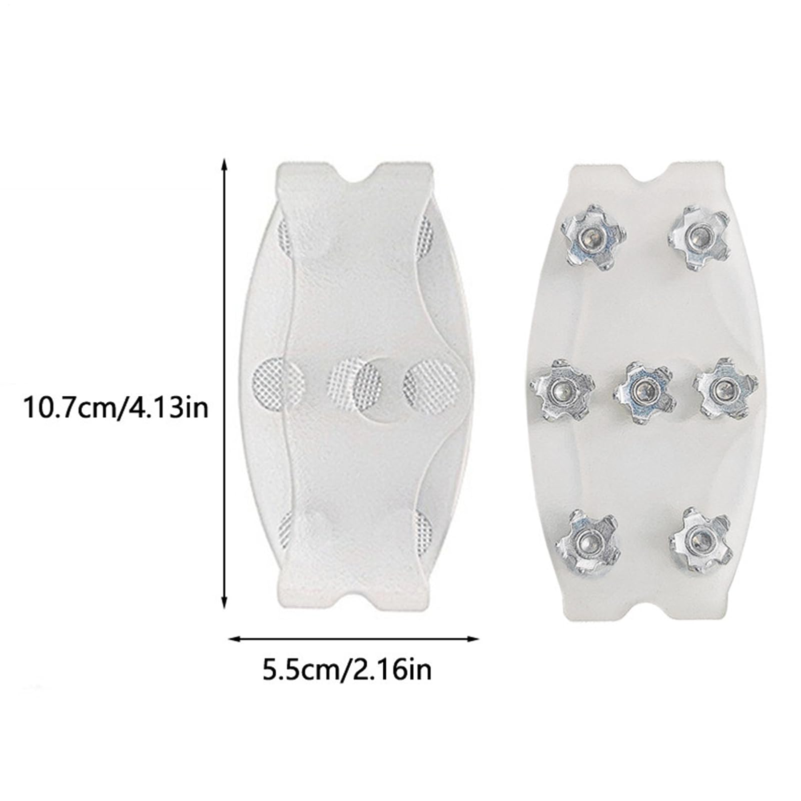 Crampons Antidérapants pour Chaussures, Adhérence Hiver Randonnée Glace Neige Femmes Hommes