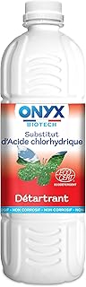 Onyx Biotech - Substitut d’Acide Chlorhydrique - Nettoyant, Détartrant WC, Canalisations, Produit Nettoyant Multi-Surface - Ingrédients d’Origine Naturelle - Fabrication Française - 1L