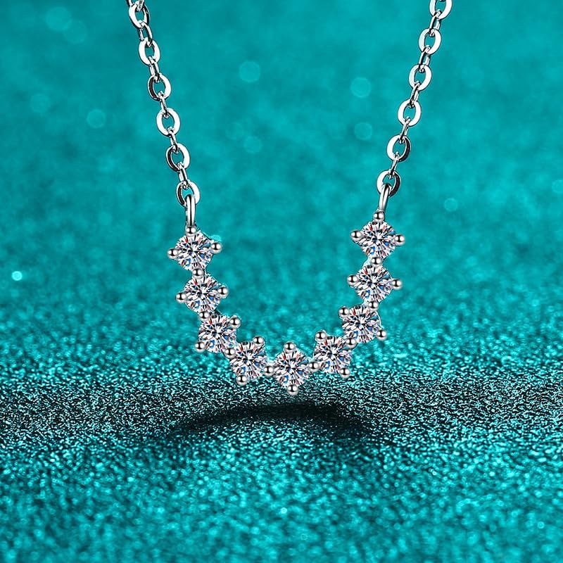 14K Gold 1.26ct U-Shape Diamond Pendant Necklace for Women, VVS1 D-Color, Stunning Gift for Women - Image 4