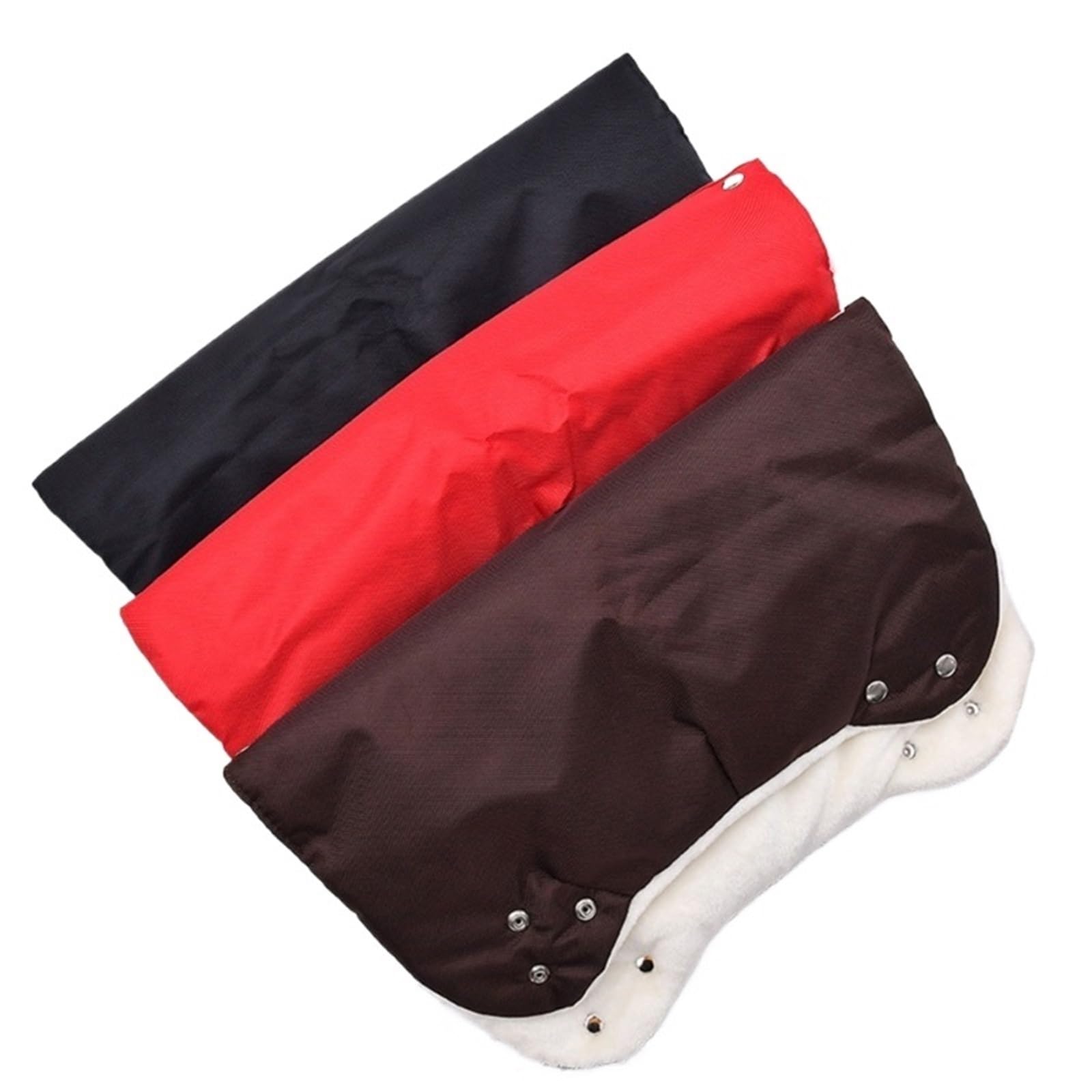 Guanti Passeggino Scaldamani antivento for passeggino, guanti universali foderati in pile, for tenere le mani asciutte e calde(Red)