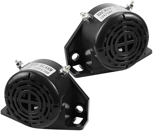 Miniatura 1 de ANODZU Alarma de respaldo de 12 V-24 V 110  3 DB fuerte impermeable para semi camiones, furgonetas, automóviles, motocicletas, vehículos,