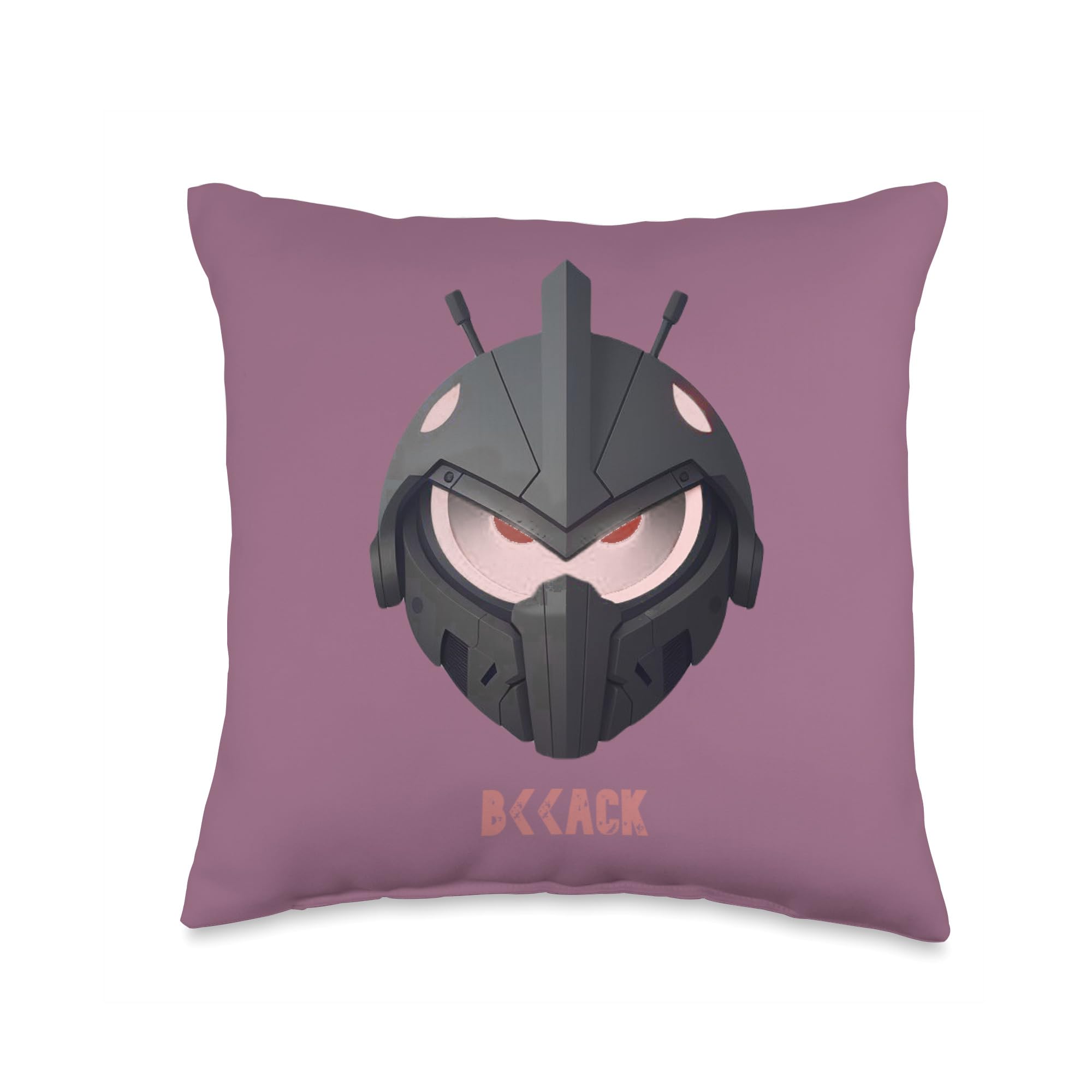 Eye-Catch Pink and Black Throw Pillow, 16x16, Multicolor