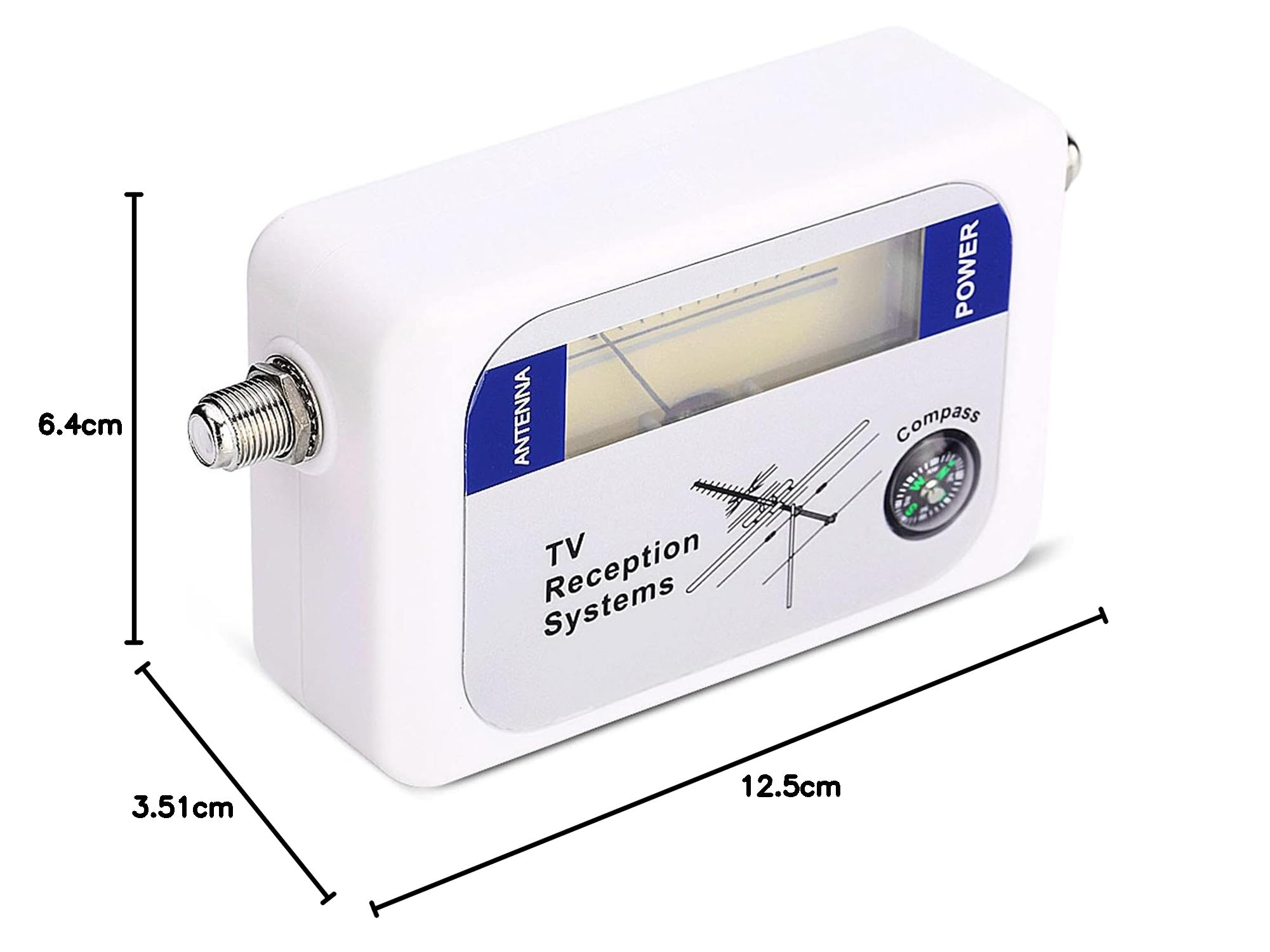 Détecteur de Signal TV Numérique 95DT, Mesureur de Force pour Antenne, Récepteur Satellite pour -T, Recherche Rapide avec Écran LCD