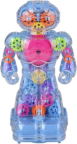 Rhode Island Novelty Robot de engranajes iluminados de 8.5"