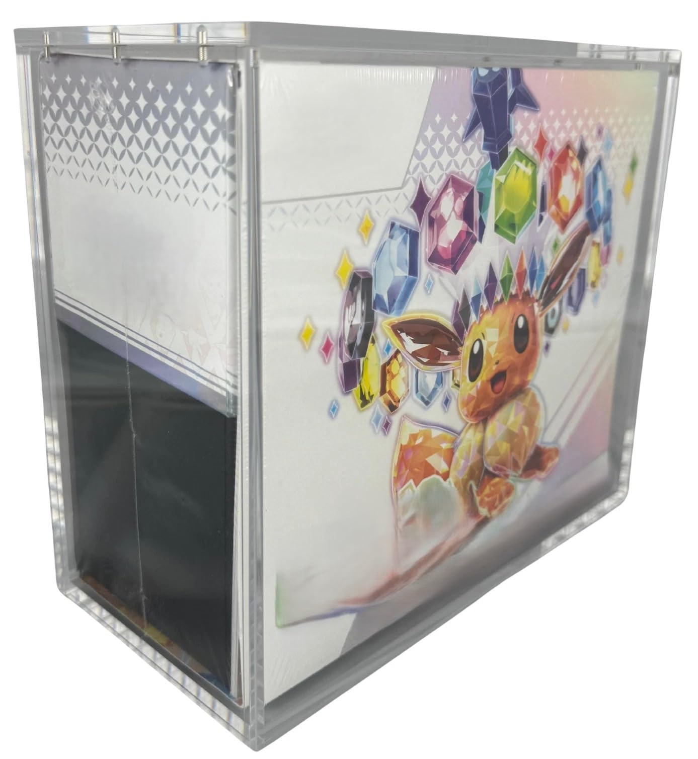 Generico Custodia Magnetica Acrilica 5mm compatibile con Pokemon ETB, Protezione UV, Antigraffi, Polvere, Pellicola Protettiva, 300g, Gioco di Carte