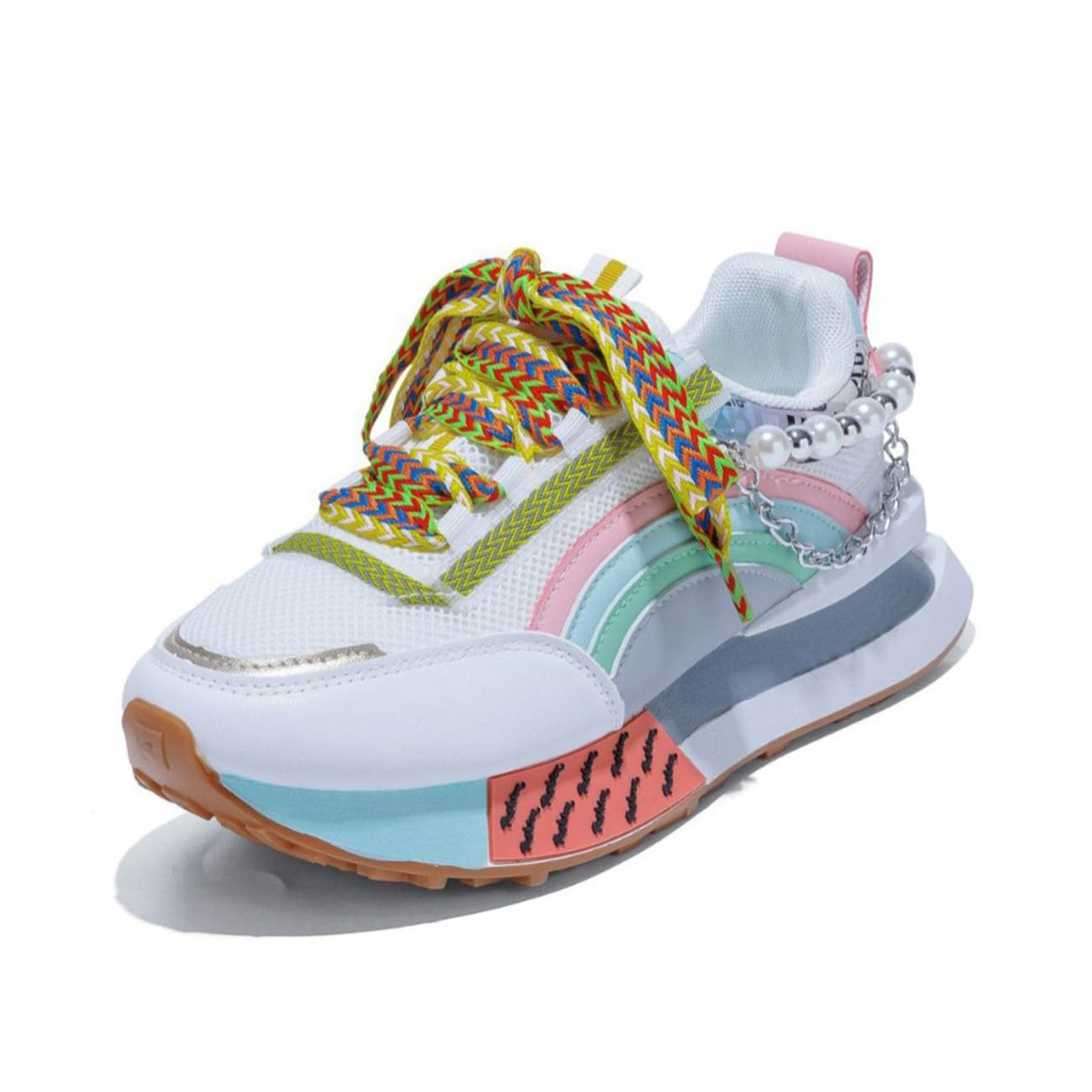 Baskets plateforme colorées pour femme | Chaussures de marche légères - 8