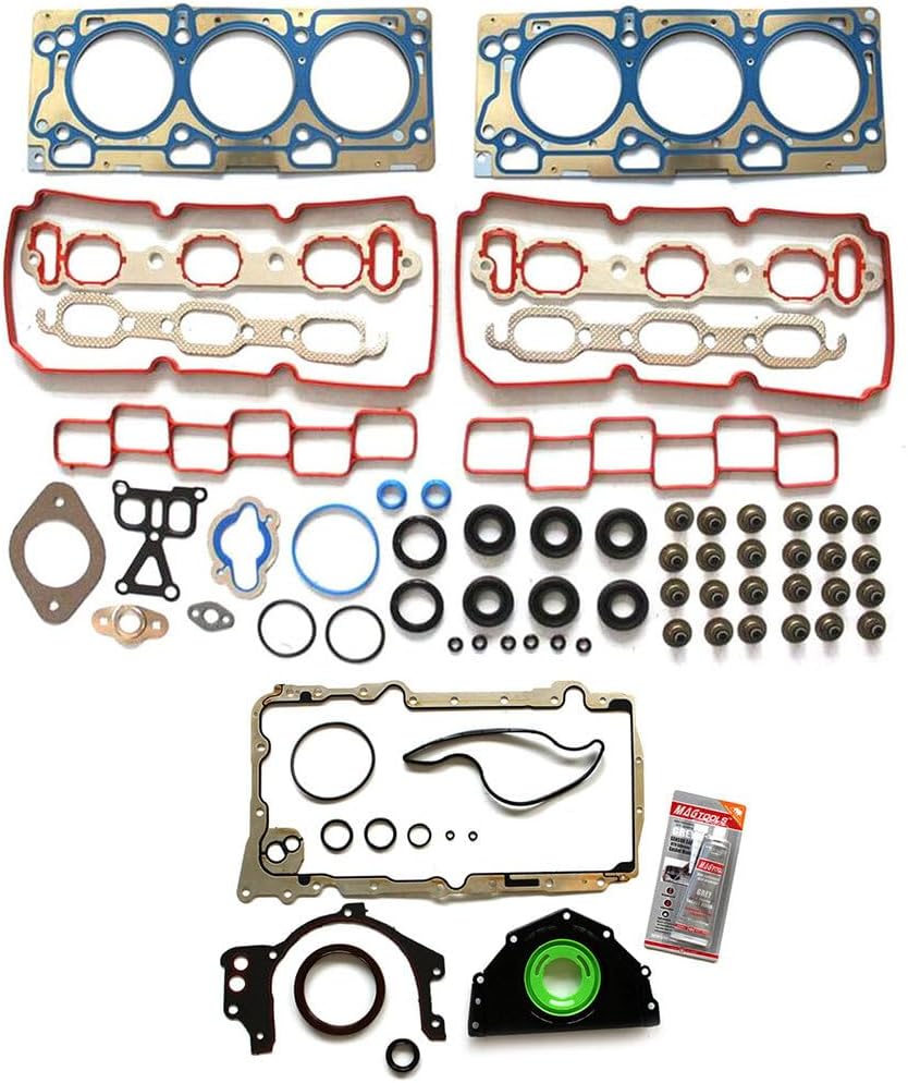 Full Engine Gasket Set Fit for Chrysler 300 3.5L,for Dodge Avenger 3.5L OE Replacement HS26208PT-2,HS54372A