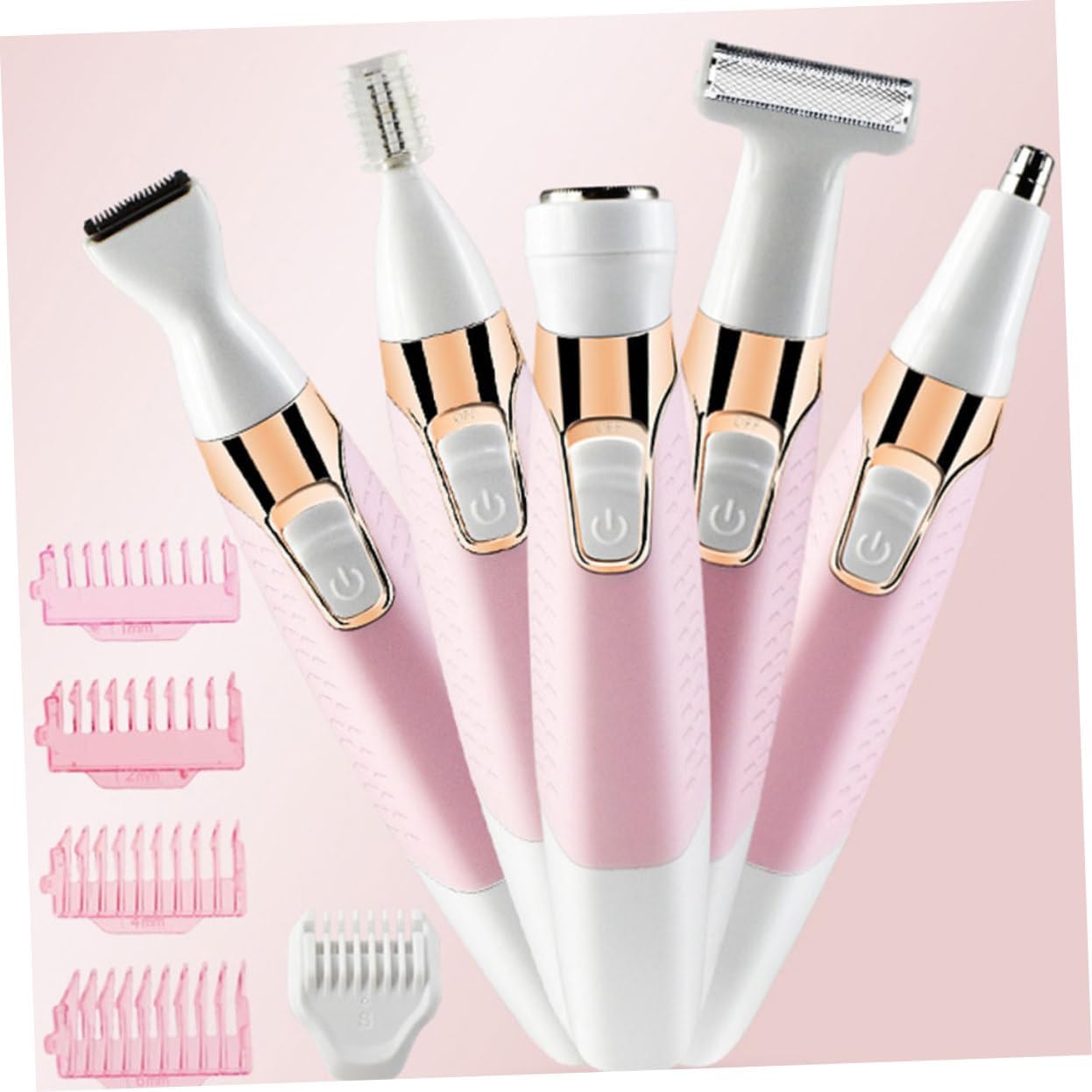 FOMIYES Rechargeable Hair Cutter Shaver for Women Multifunctional Trimmer and Eyebrow Washable Electric Depilator for Facial Hair Removal