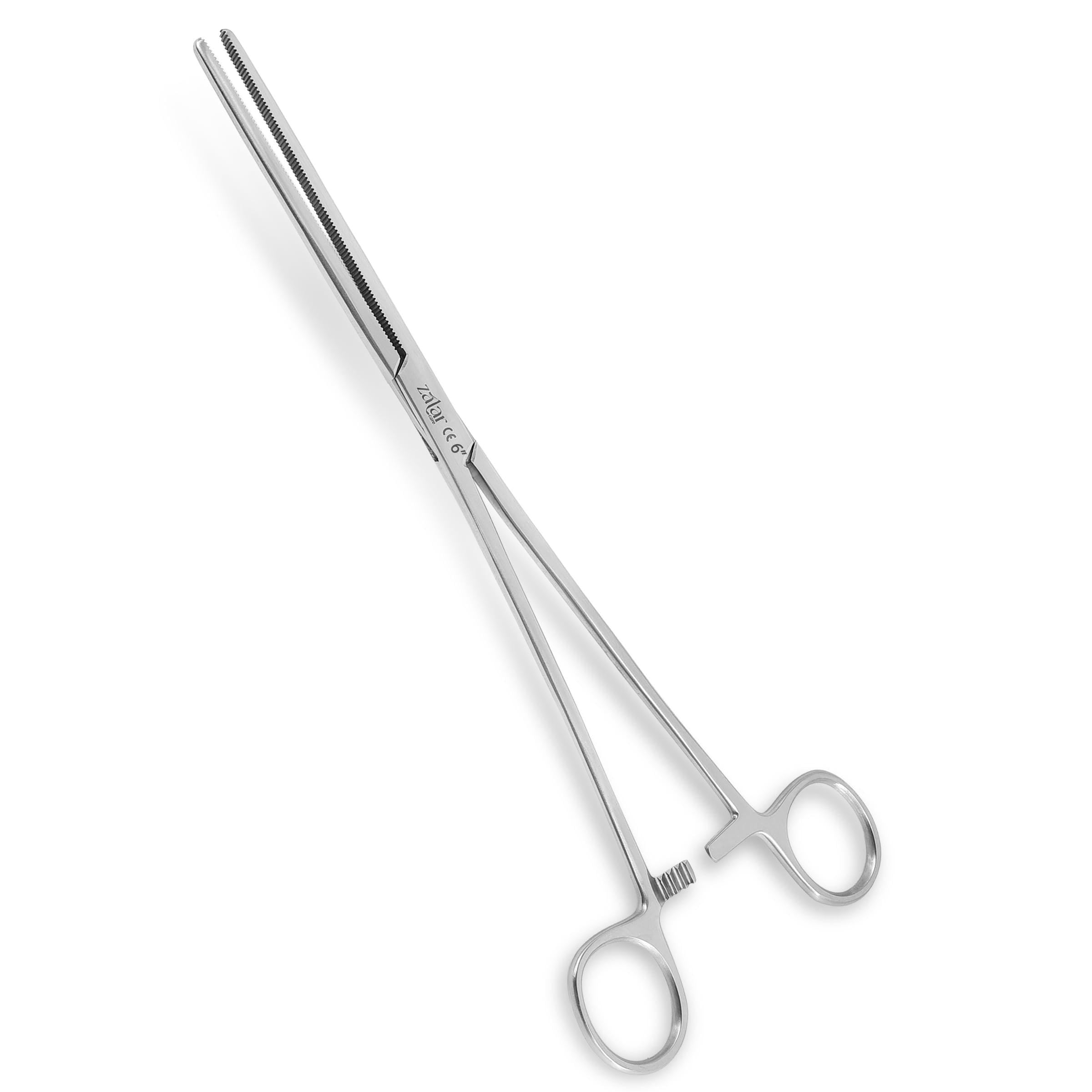 Zalar Care Stainless Steel Multipurpose Locking Forceps, Curved and Straight, for Fishing, Pet Grooming, DIY Crafts 6'' 8", 10" (10" STRAIGHT)