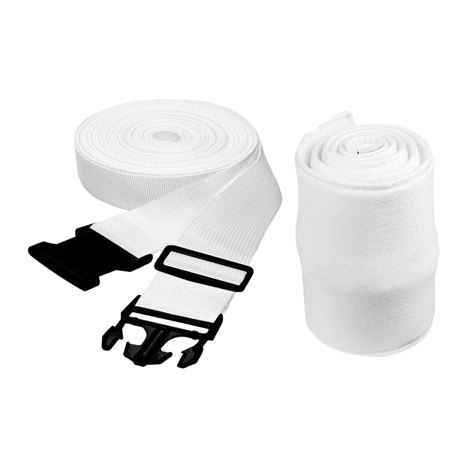 ALCXAZS Unique Adjustable Bed Bridge Connector Kit Easily Combines Two Twin Beds With Non Slip Strap Providing Comfortable Sleeping Area Mattress Connector, White, 195x30cm