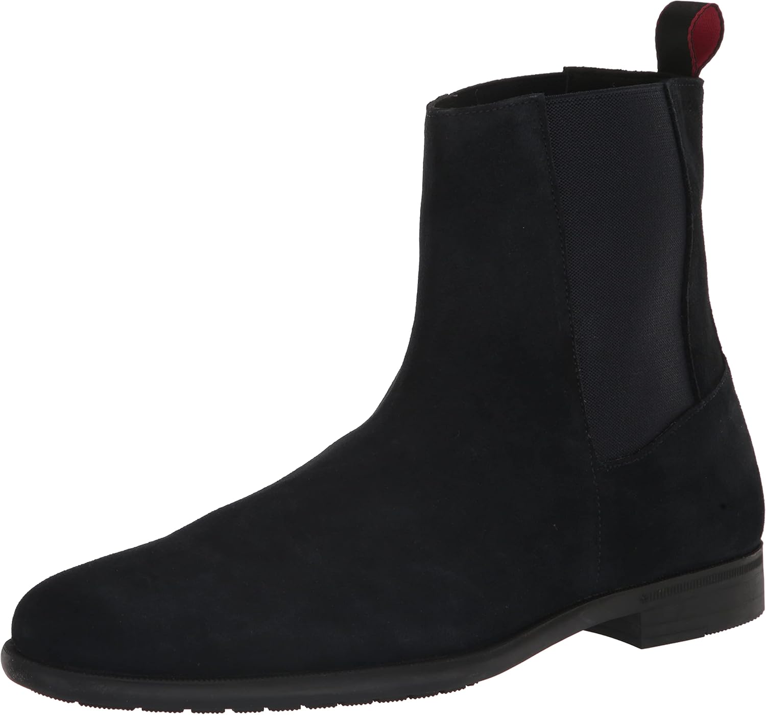 HUGO Mens Smooth Suede Pull On Chelsea Boot Hunting Shoe, Captain Navy, 10.5 US
