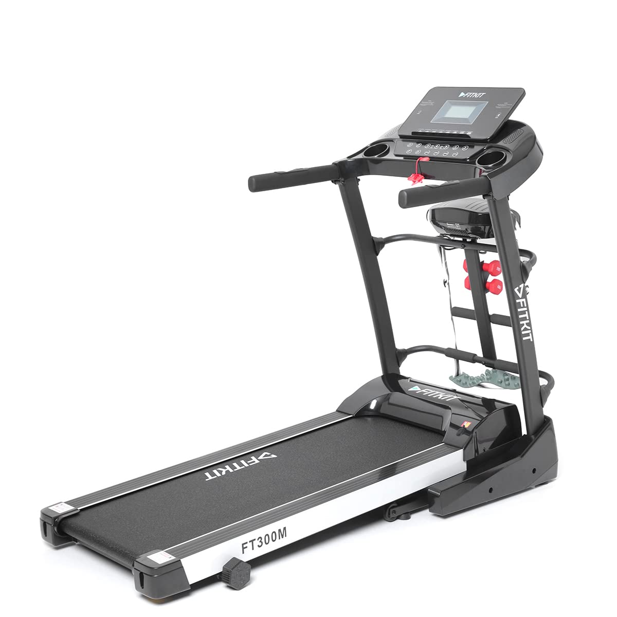Fitkit by Cult.Sport FT300M 5HP Peak Treadmill (Max Weight: 110Kg, Massager) with Free Home Installation, Free Customized Diet Plan, Trainer Led Sessions & 1 Year Warranty