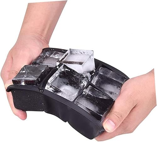 Miniatura 2 de Cabilock Moldes de silicona, 1 bandeja para cubitos de hielo, herramienta cuadrada, contenedor de lavado corporal, contenedores de bocadillos, cubo