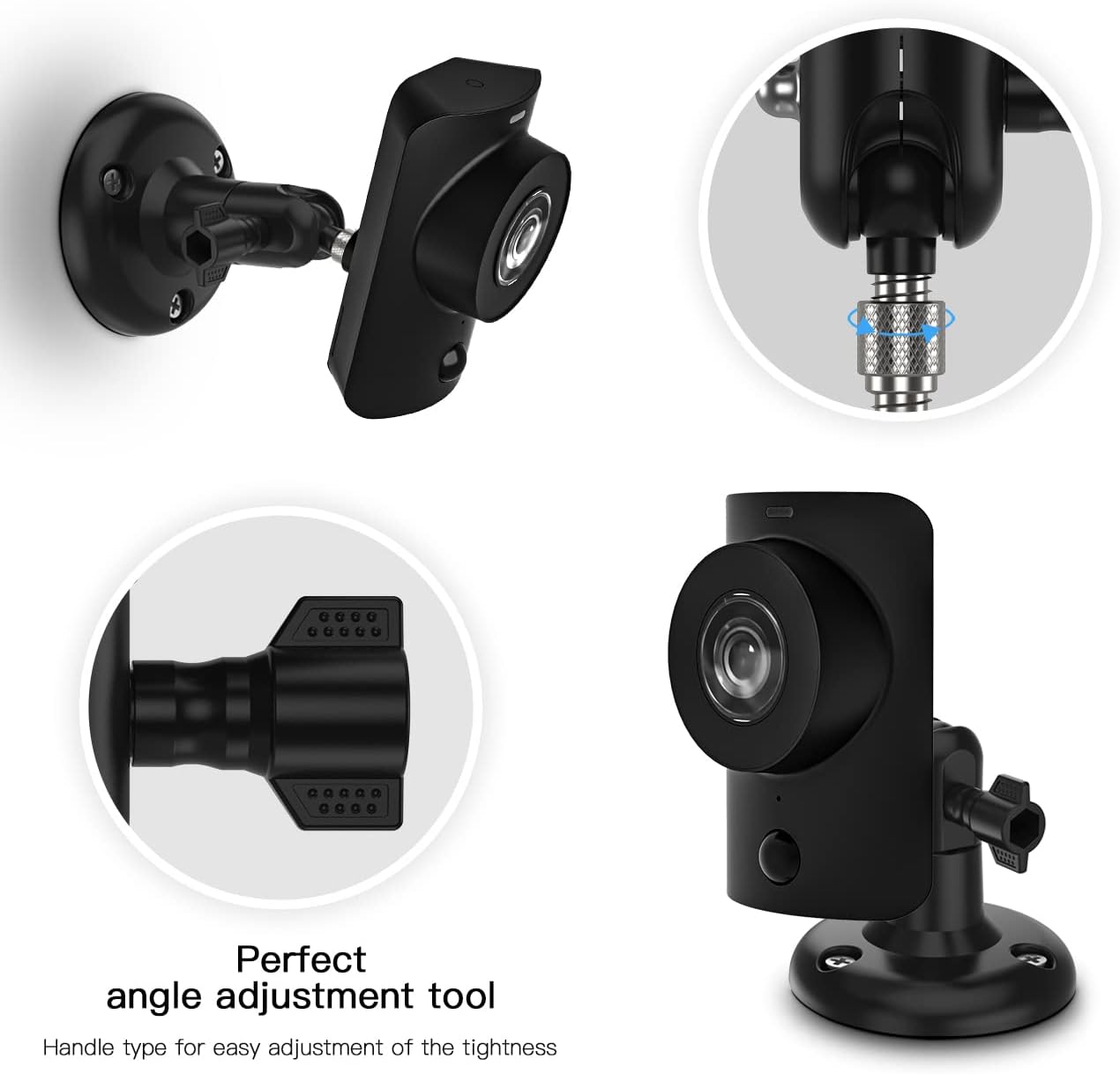 Mount Compatible with SimpliSafe Camera, 360 Degree Adjustable Wall Mount for SimpliSafe Security Camera (2-Pack)