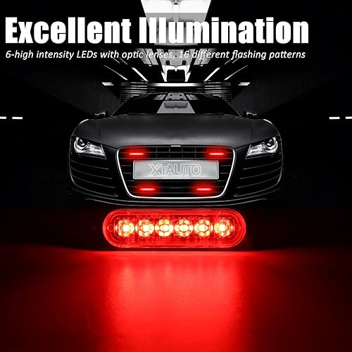 Miniatura 8 de XT Auto - Luz estroboscópica de advertencia (6 luces LED)
