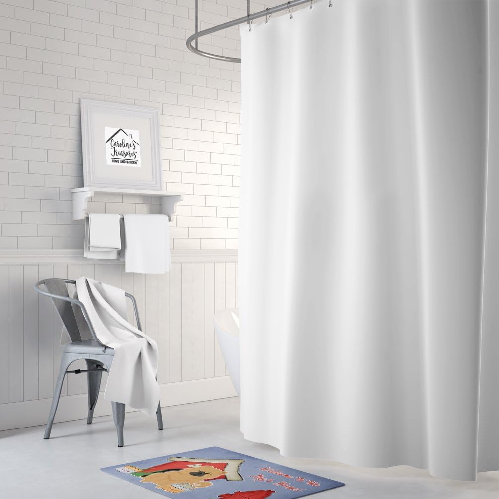 Caroline's Treasures BB2898RUG Dog House Collection Chow Chow Cream Machine Washable Memory Foam Mat, Bathroom Rug, Non-Slip Bath Mat, Durable Thick Washable Rugs for Kitchen, Bathroom Quick Dry, Deco