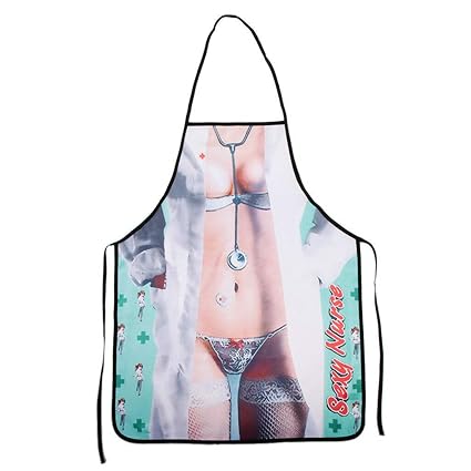 BIG BOOM Doctor Apron Funny Cooking Aprons BBQ Kitchen Aprons for Women