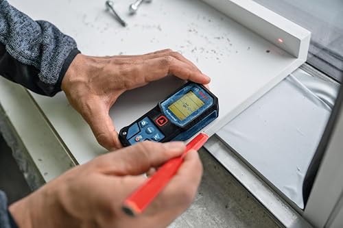 Bosch Professional laser measure GLM 40-31 (IP65 certified, shock-absorbing housing, 7 measuring modes, automatic calculations for length/area/volume, bright colour display, Li-ion battery compatible) - 8