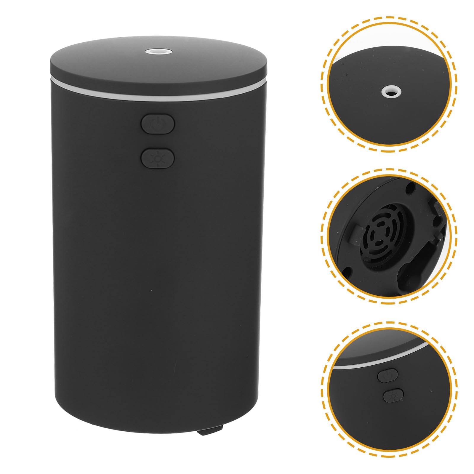 KICHOUSE Mini Umidificatore USB per Auto e Casa Umidificatore ad Aria Fredda Portatile Luce Notturna Silenzioso per Pelle Idratata e Spazio Fresco