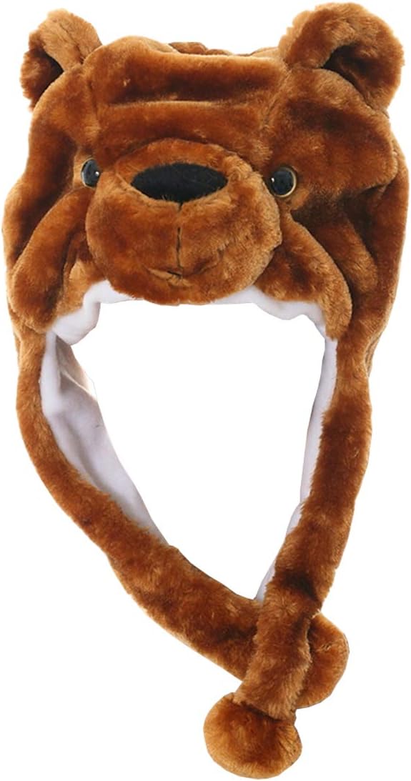Unisex Winter Plush Ear Flap Animal Hats
