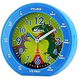 BEEP ALARM RAVEL KIDS EASY READ BLUE ROUND DINOSAUR TIME TEACHER ALARM CLOCK RC007.06A