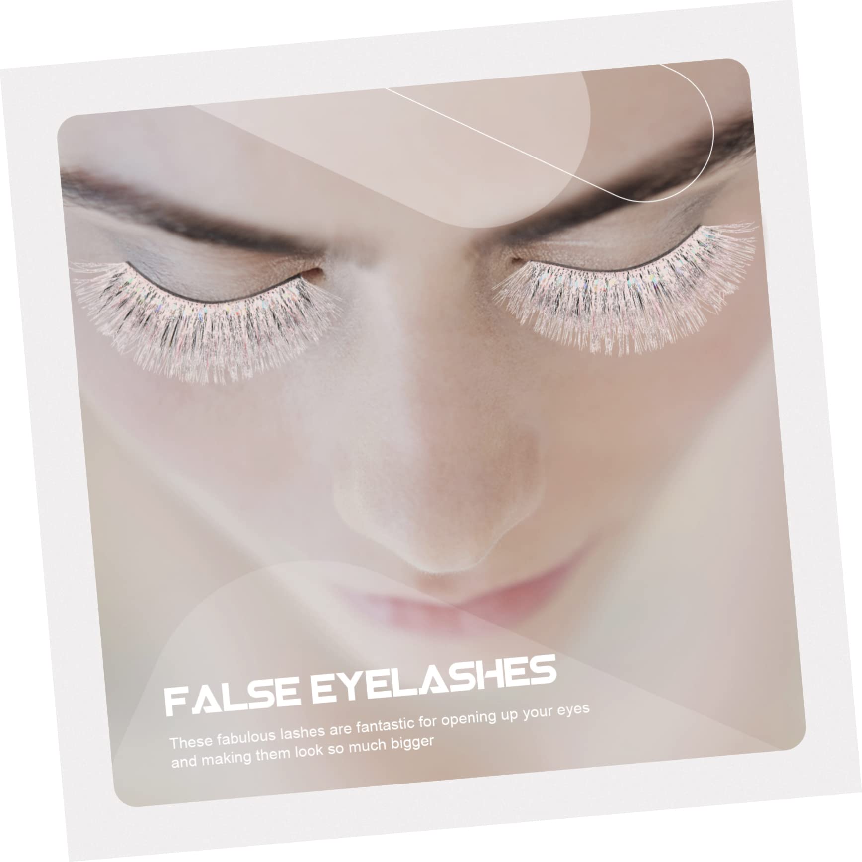 MAGICLULU 25pares Pestañas Postizas Coloridas Para Maquillaje y Cosplay Extensiones Largas y Esponjosas