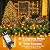 100FT 300 LED Christmas Lights Outdoor, Christmas Tree Lights with 8 Modes Waterproof, Green Wire String Twinkle Lights, Plug in Xmas Decorations for Indoor Patio House Party Holiday, Warm White