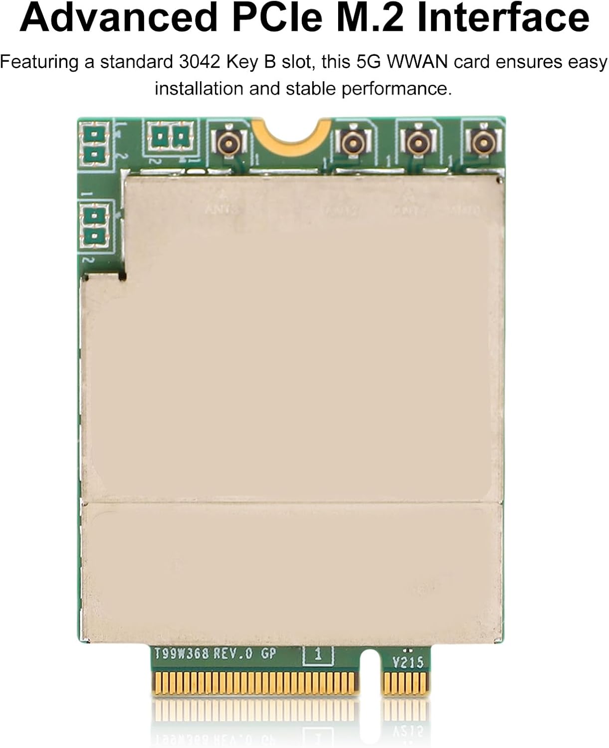 Yoidesu 5G Network Card for Dells Latitude 5350 5450 5550 7030, T99W373 DW5932e 5G Module Wireless WAN Card with PCIe M.2 Interface for High Speed WWAN Connectivity