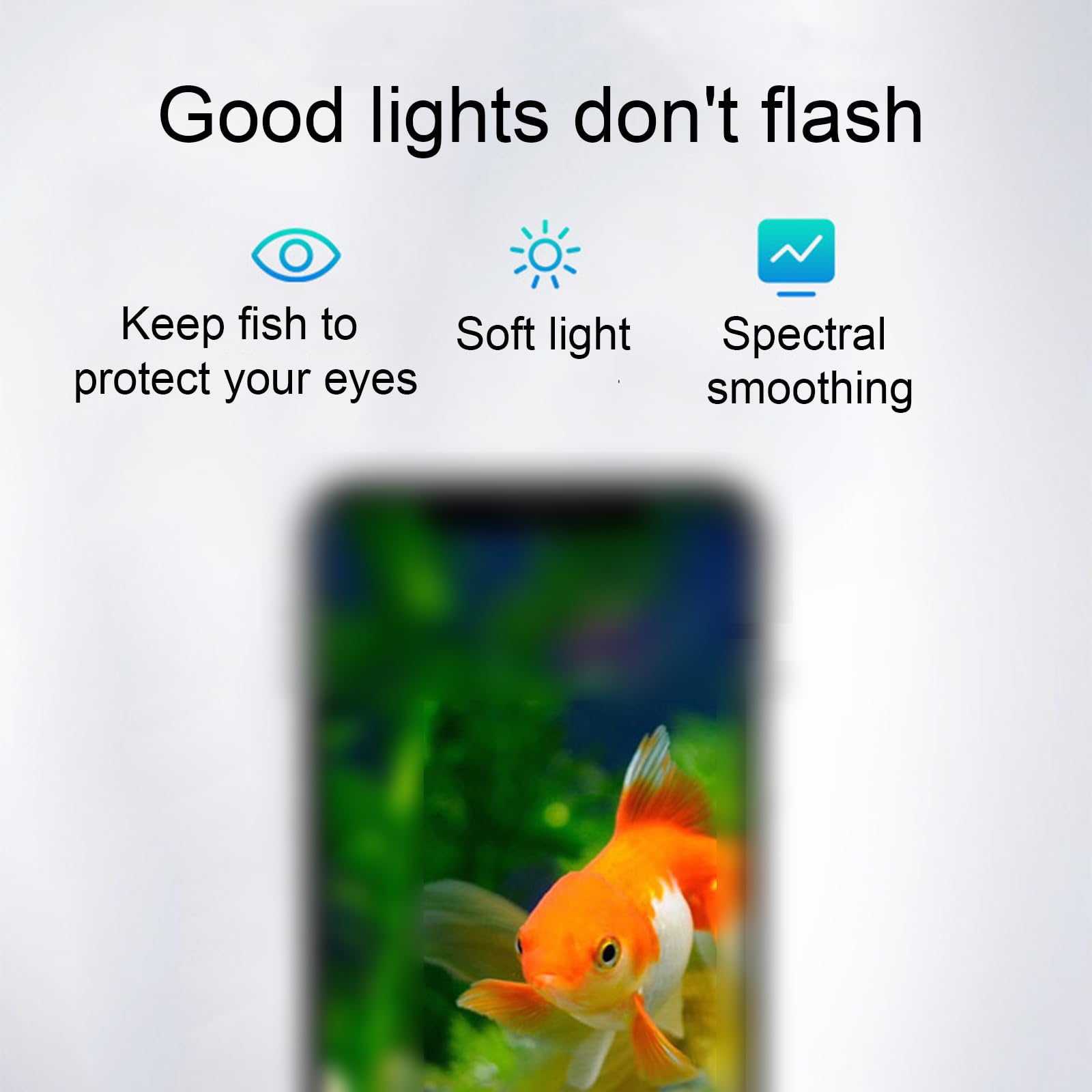Luces de acuario, iluminación que cambia de color, adecuadas para vidrio de grosor inferior o igual a 8 mm, adecuadas para cultivar peceras de agua dulce de agua salada, 9 W