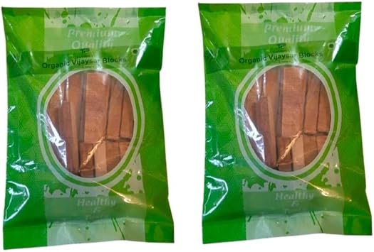Vijaysar Herbal Wood blocks/100% Natural -20 pcs/1+1 Combo