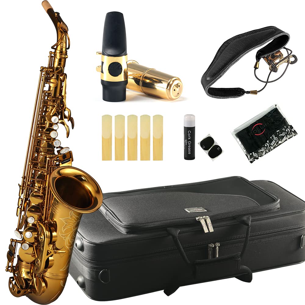 Rollins Saxophone alto RSA-9902,E flat Selmer 802-Key,Matière laiton, Or