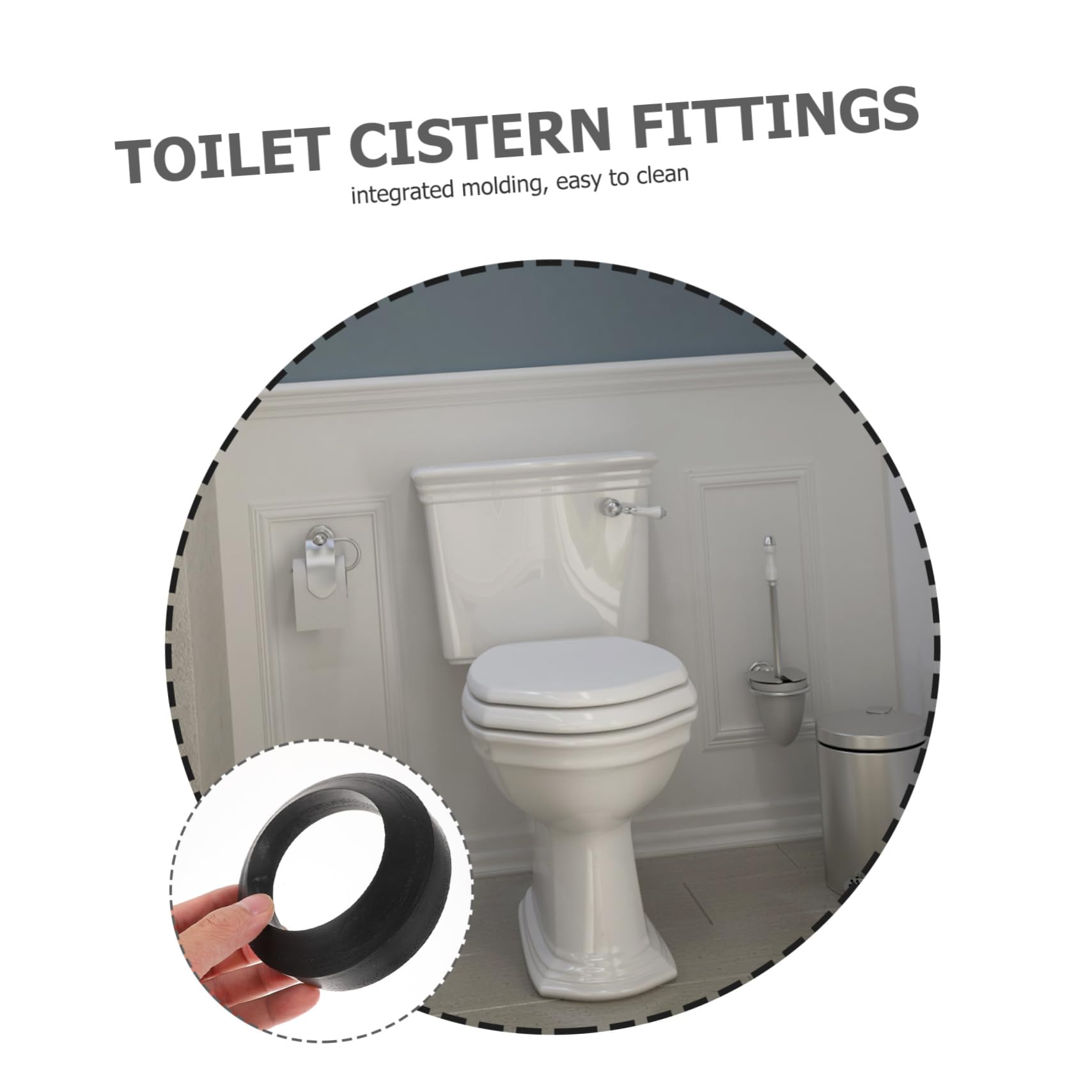 SHINEOFI 3 Set Guarnizioni per Kit Riparazione per Cisterni e Facile e Sicuro Accessori per Wc e Resistente Al