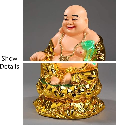 Miniatura 5 de CHUNCIN - Estatua china de Feng Shui riendo de Buda estatua de escultura de riqueza estatua de la suerte decoración del hogar Feng Shui Decoración
