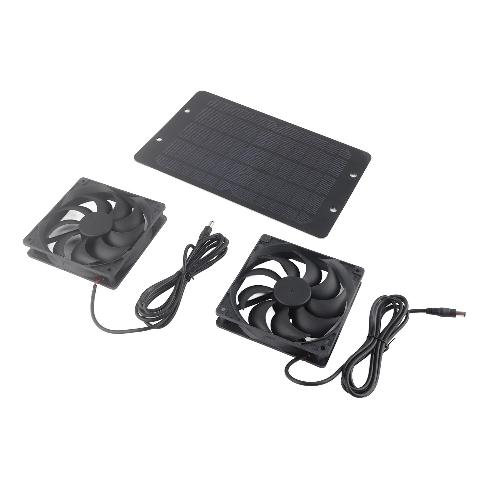 Solar Ventilator Gewächshaus Lüfter Mit Solarpanel Ventilator Mit Solar Solarpanel-Ventilator-Set, 10 W, 800 Ma, Solarbetriebener Ventilator Für Gewächshaus, Dual-Luftabsaugung, Außenlüftungsausrüstun