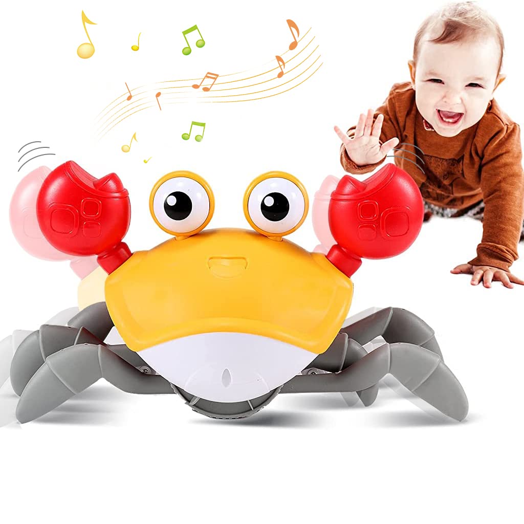 Buy PATPAT® Crab Walking Toy with Music, Auto Avoid Obstacles Running
