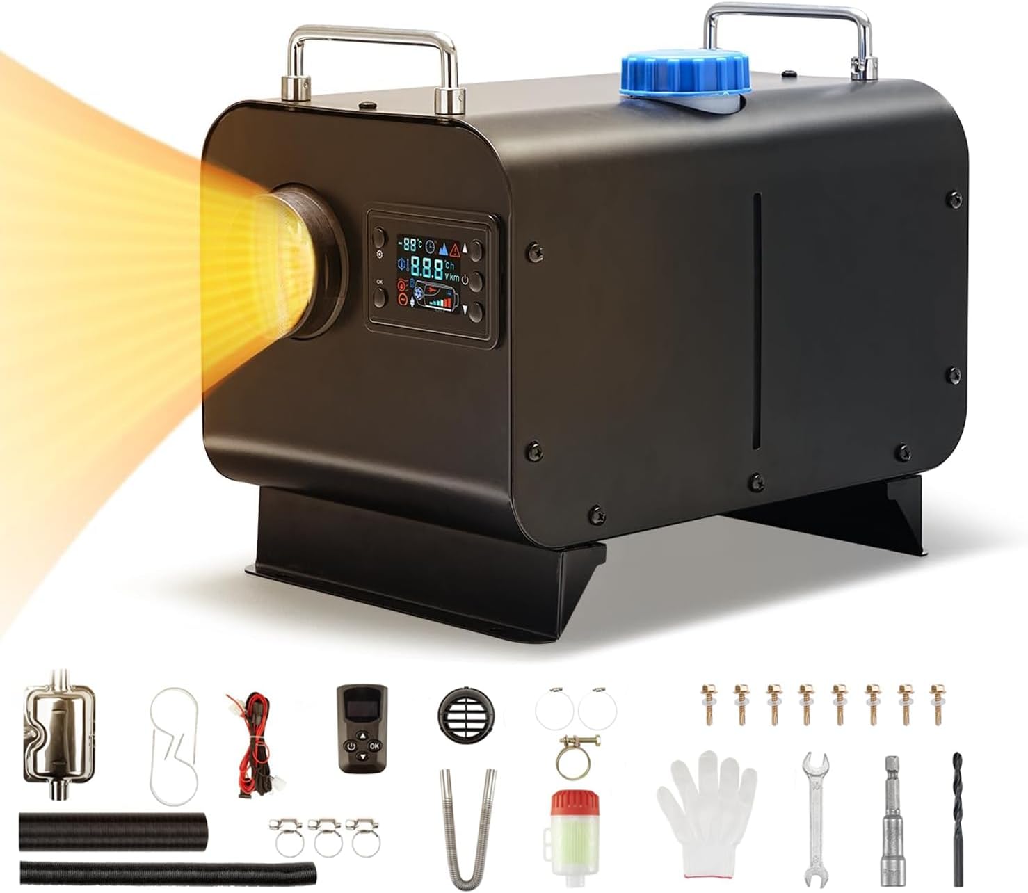 Redriver dizelska grijalica, pogled cijelog uređaja